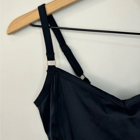 Panache | Swim | Panache Swimwear Black Open Back Tankini Built In Bra ...
